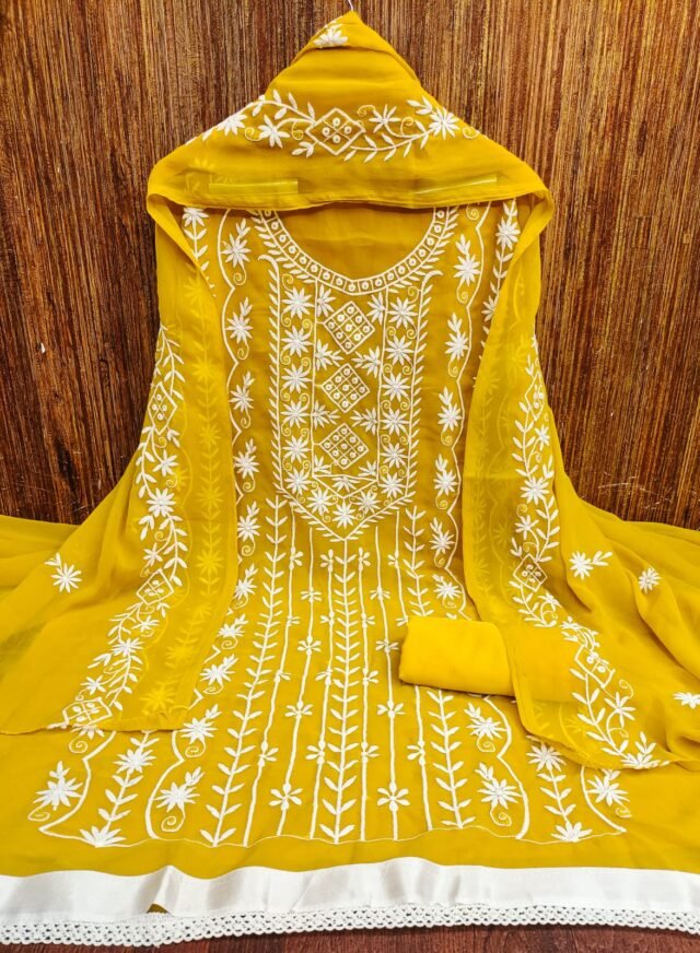 Yellow Designer Salwar Suits