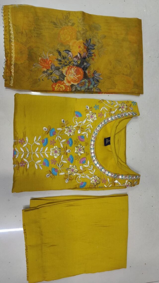 Mustard Charm Kurta Set For Women