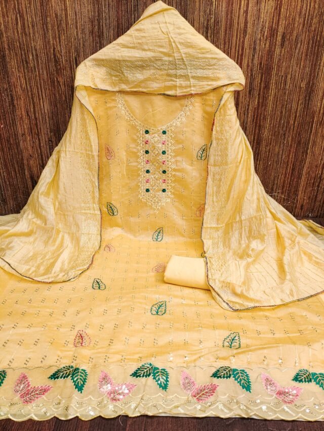 Yellow Designer Salwar Suits for women