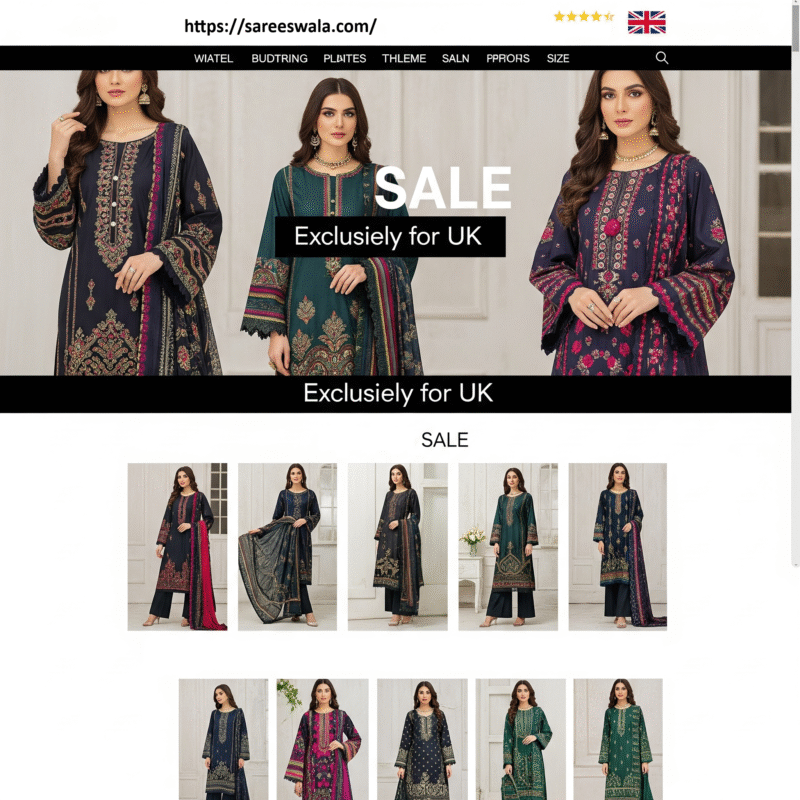 Pakistani Dresses Online UK Sale