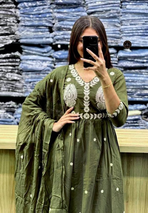 Anarkali Kurta Set Elegant Designer Ethnic Wear