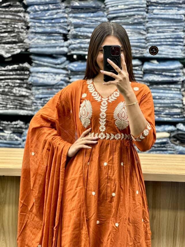 Anarkali Kurta Set Elegant Designer Ethnic Wear