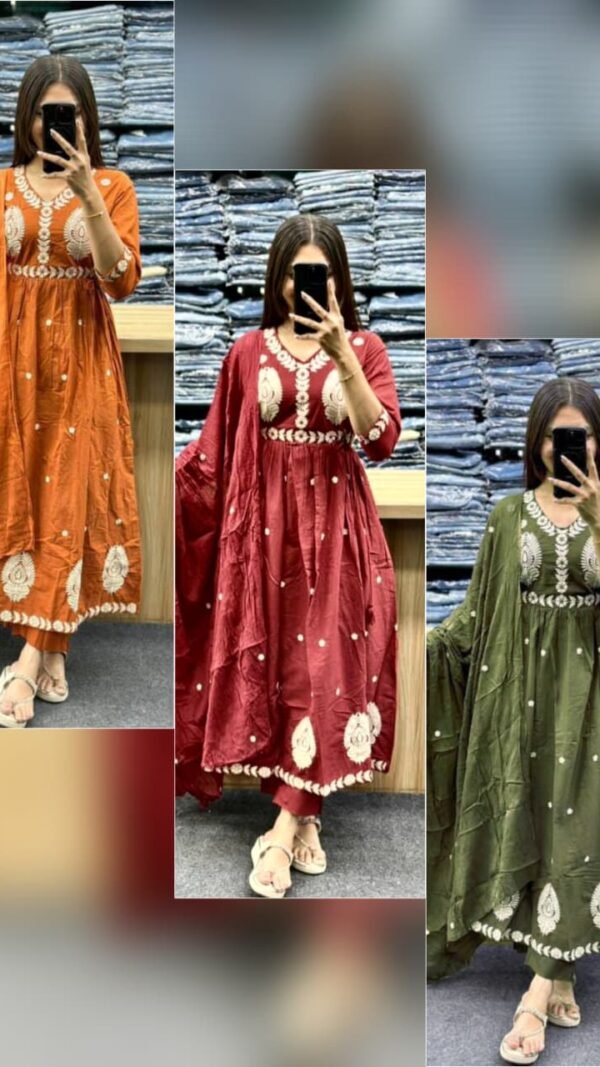 Anarkali Kurta Set Elegant Designer Ethnic Wear