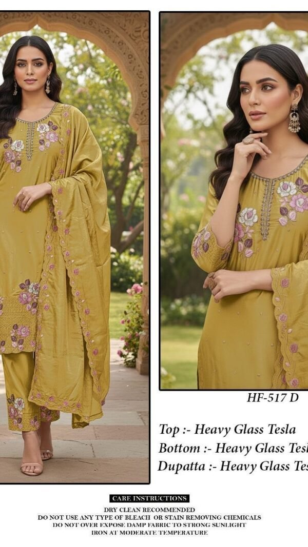 Mustard Pakistani Suit Buy Online – Affordable & Latest