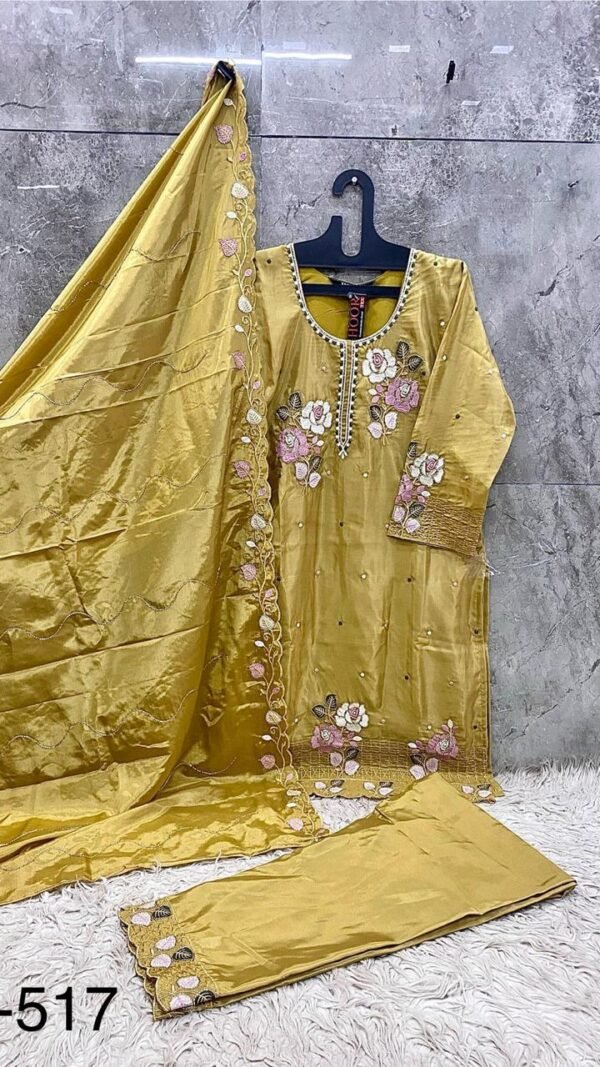 Mustard Pakistani Suit Buy Online – Affordable & Latest