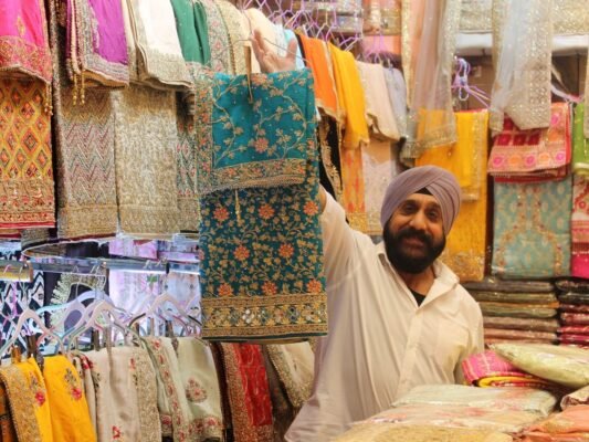 Wedding saree shopping in Southall Broadway London