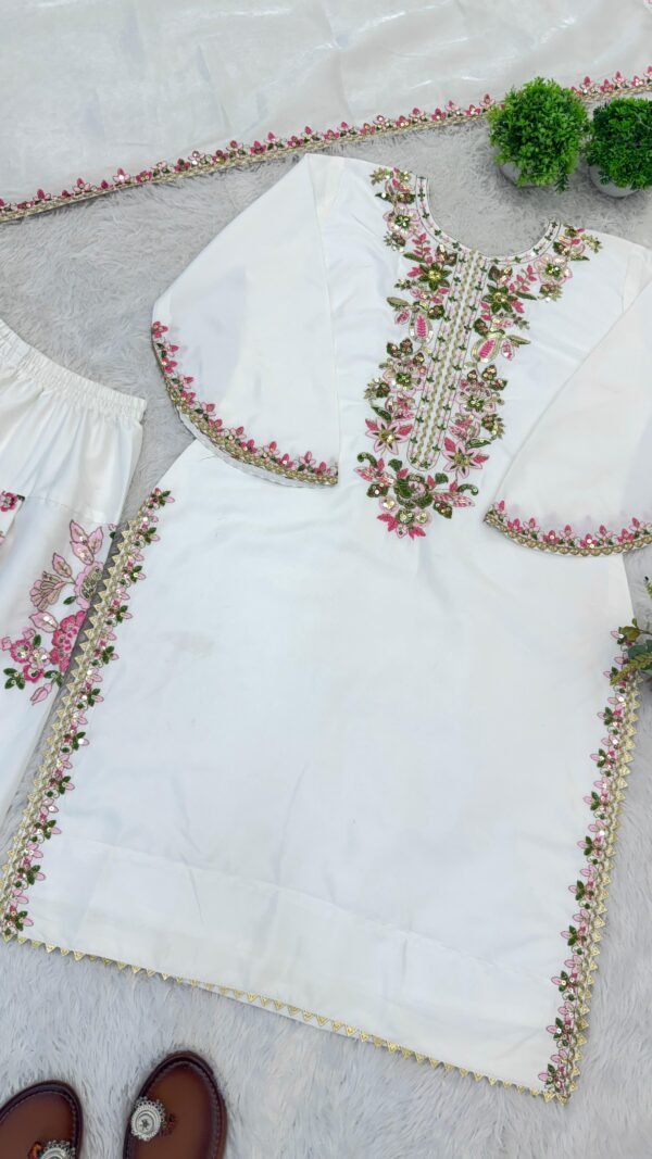Embroidered Farshi Suit Set Ready to Wear