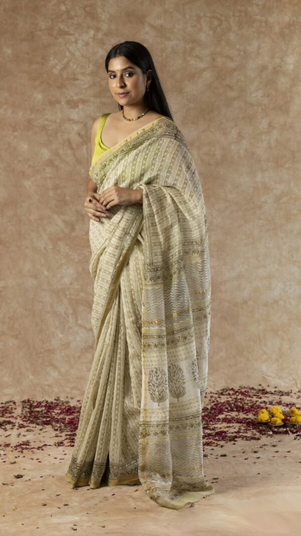 Affordable Chanderi Silk Saree | Buy Trending Saree for Women India