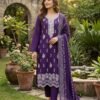 Wine Purple Embroidered Pakistani Suit with Dupatta under 1000