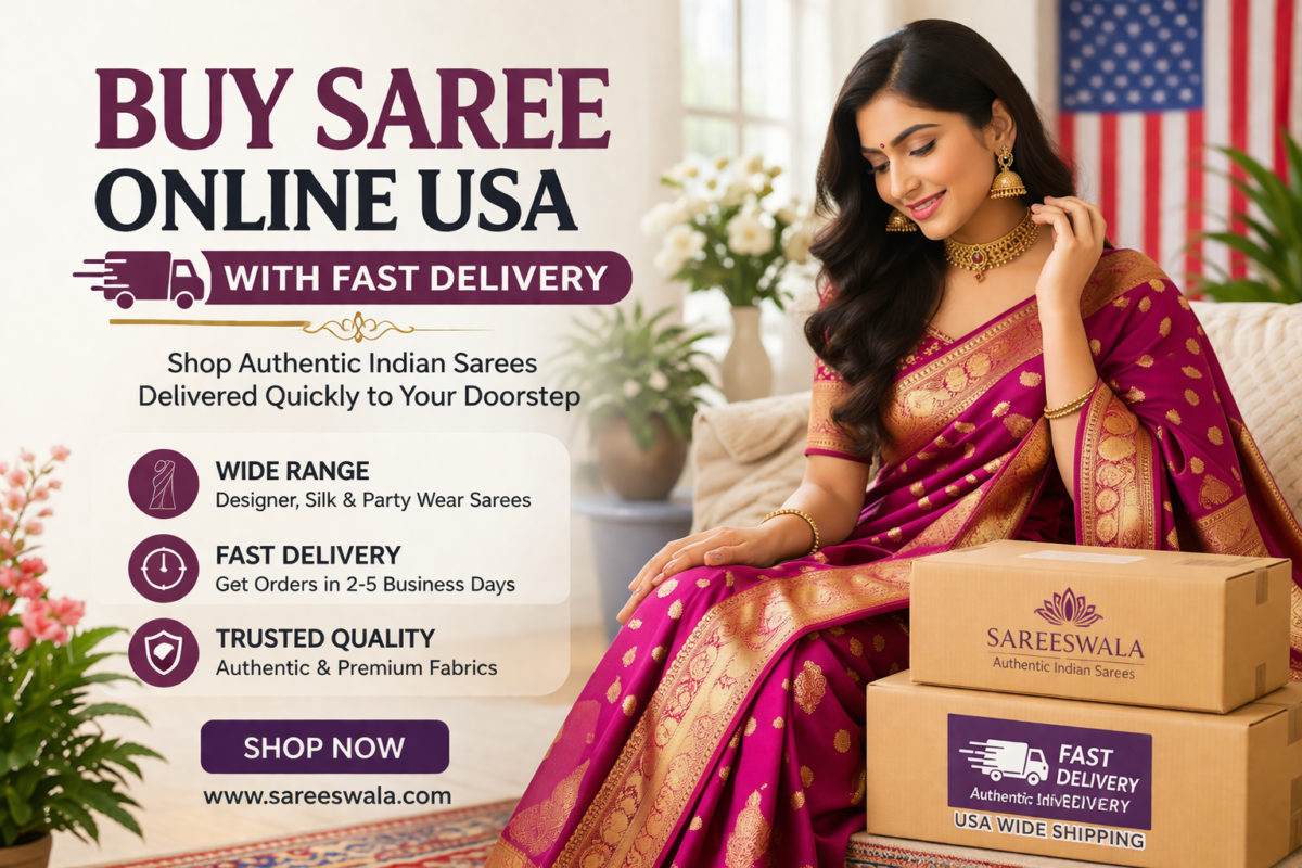 Buy saree online USA with fast delivery premium Indian sarees