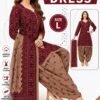 Pranjul Readymade Dress Size L for Women – Stylish Printed Ready to Wear Punjabi Suit with Dupatta