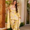 Yellow Cotton Farshi Salwar Suit for Women Under ₹1500 with Digital Floral Print