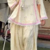 Pastel Yellow Pure Natural Crepe Farshi Salwar Suit for Women with Floral Print and Nazmin Dupatta